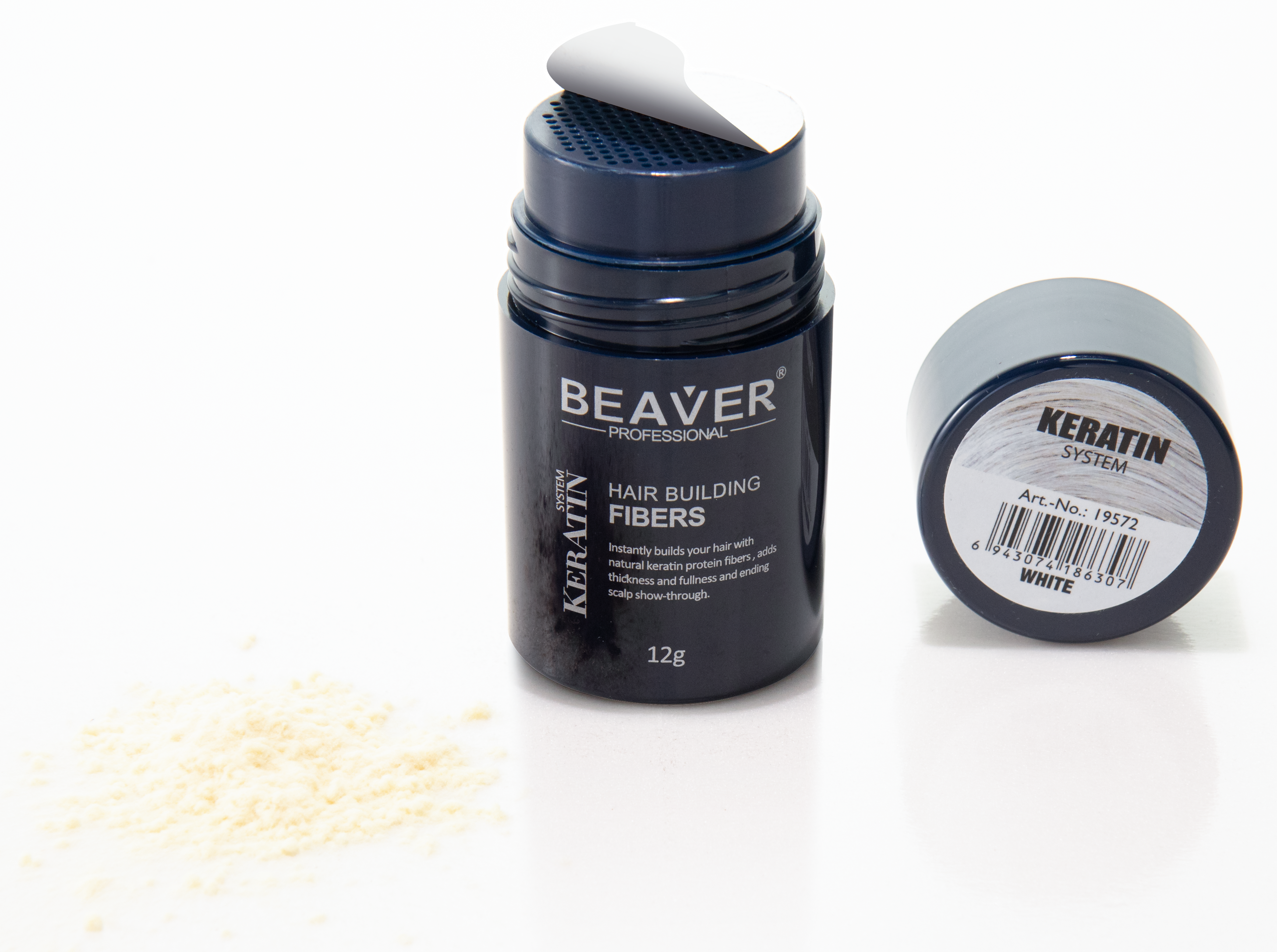 Beaver-Keratin Hair
Building Fibers-White